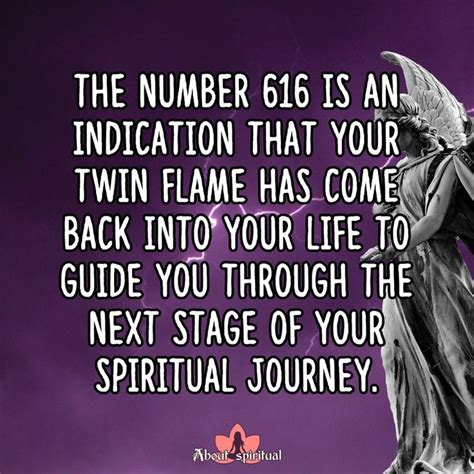 If you see this number, it means that you need to trust in the universe&x27;s plan and let go of your fear. . 616 angel number twin flame separation